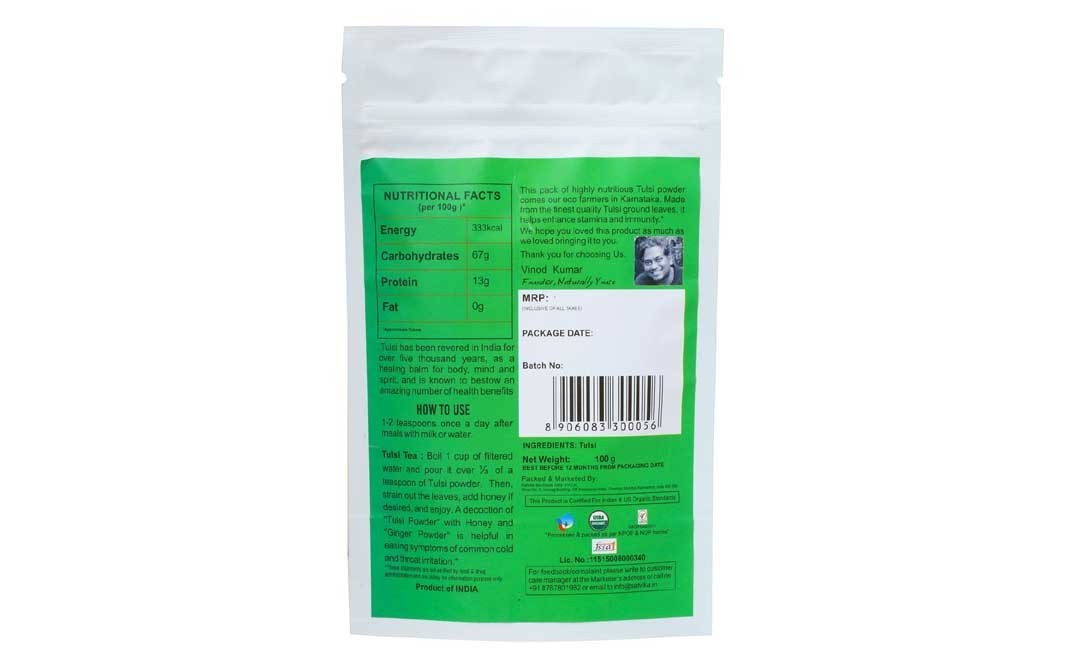 Naturally yours Tulsi Powder    Pack  100 grams